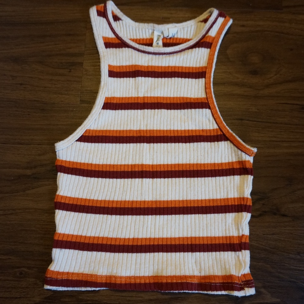 SKY & SPARROW Tilly's Cropped Stripped Tank top